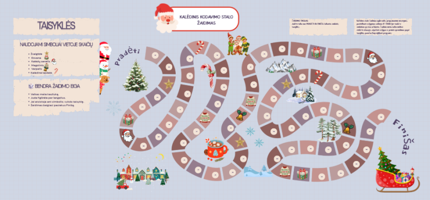 Kalėdinis kodavimo stalo žaidimas (Coding@Christmas)